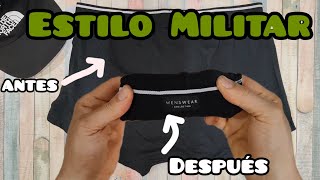 Como doblar ropa interior estilo militar para mochila de travesía supervivencia viajeMUY FACIL [upl. by Sobmalarah]