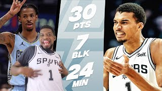 WEMBY 30 PTS x GRIZZLIES at CLIPPERS  FULL GAME HIGHLIGHTS [upl. by Terza]