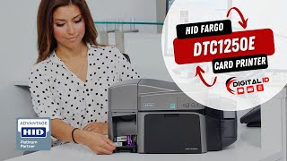 Compact amp Efficient HID FARGO DTC1250e ID Card Printer  Fast HighQuality ID Card Printing [upl. by Tinor]