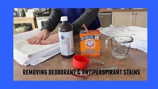 Removing Yellow Deodorant amp Antiperspirant Stains  Diary of a Girly Girl [upl. by Seroka357]