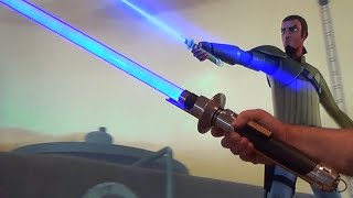 Kanan Jarrus Star Wars Legacy Lightsaber Review [upl. by Eiramoj951]