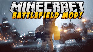 Minecraft Mods  BATTLEFIELD MOD 3d Guns Grenades amp more  Mod Showcase [upl. by Morrill776]