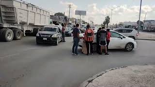 Choque en la av del niño y vía láctea en Matamoros Tamaulipas 12Oct24 [upl. by Becka]