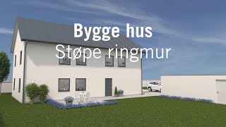 Bygge hus – Støpe ringmur [upl. by Natsuj]