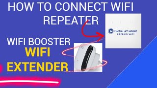 how to connect wifi repeater to globe at home [upl. by Anyalram415]