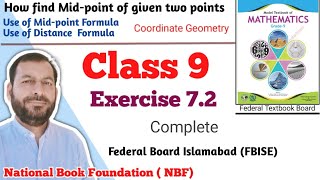 Class 9 Exercise 72 NBF Maths Ex 72 Class 9th federal board FBISE Math national Book foundation [upl. by Wash994]