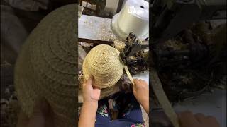 The Ultimate Guide to Making a Hemp Rope Straw Hat  machine shorts [upl. by Tenay905]