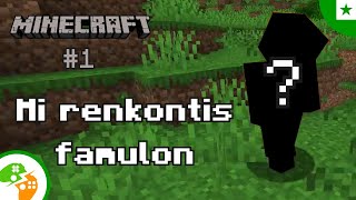 Mi renkontis Vanege  EsperoNova 1  Minecraft en Esperanto [upl. by Yejus]