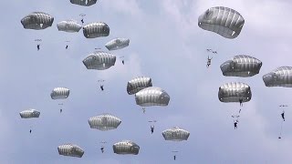 US Army Paratroopers Airborne Operation amp Heavy Drop In Italy [upl. by Cedar]