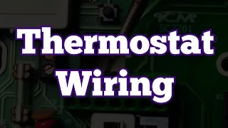 How To Wire a Thermostat  Terminals and Coloring Explained [upl. by Gibe]