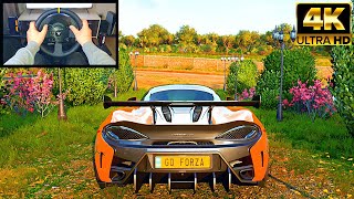 McLaren 620R  Forza Horizon 5  Thrustmaster TX Steering Wheel Gameplay [upl. by Elle]