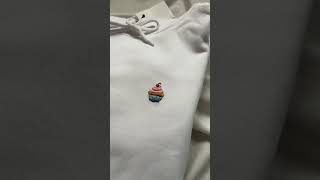 Hoodie embroidered  Embroider cupcake on the hoodie  Hand made [upl. by Yentihw206]