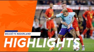 Highlights België  Nederland 16102018 [upl. by Oniliuqnart]