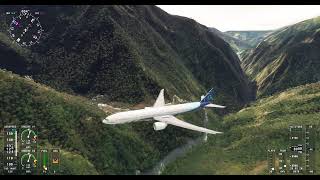 Boeing 777 landing at Lukla MSFS2020 [upl. by Seaman]