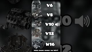 Which Engine sounds the Best shorts v6 v8 v10 v12 w16 engine [upl. by Delila366]