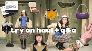 try on haul  qampa influencer PR SSENSE vintage [upl. by Madison]