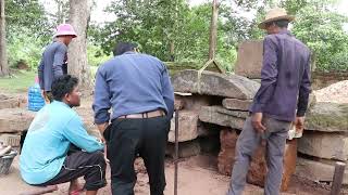 APSARA Authority prepares to repair the second gate east of Banteay Srei temple [upl. by Friedland]