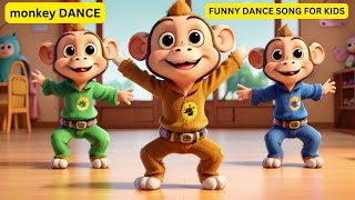 monkey dancekids funny english dance song [upl. by Aseyt]