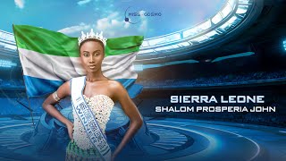 SHALOM PROSPERIA JOHN  INTRODUCTION VIDEO  MISS COSMO SIERRA LEONE 2024 [upl. by Laspisa]