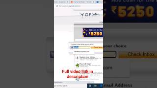 How to create a yopmail account shorts students learning [upl. by Laeira]