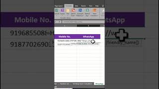 Excel Se WhatsApp Par Message Kaise Kare shorts viralshorts sikheaasanise excel [upl. by Jimmie199]