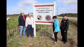 Lumbee Tribe Unveils Property for Future Subdivision on Highway 41 in Lumberton [upl. by Parrish]