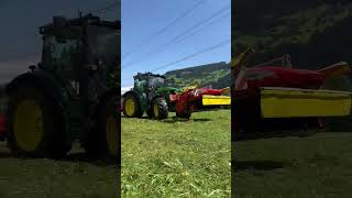 John Deere 6R 110 im Testjohndeere pöttinger [upl. by Aenet]