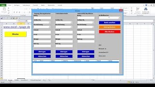 15Lagerprogramm in Excel VBA selber erstellen Rahmen „GutschriftNachlässe“ erstellen [upl. by Aliuqa]