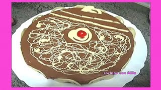 Tarta mousse de chocolate recetas de cocina con Mila [upl. by Ahseyk640]