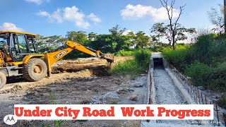 Under City Road Progress  Drain Work  Utility Lines  Water Line Work Progress [upl. by Alexandros]