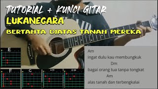 KUNCI GITAR LUKANEGARA  bertahta diatas tanah mereka [upl. by Ralston]