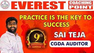 A Sai Teja CGDA Auditors Speech on EVEREST COACHING POINTS 9th Anniversary Celebrations [upl. by Thirzi]