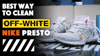 The Best Way To Clean OFFWhite Nike Presto With Reshoevn8r [upl. by Geirk]