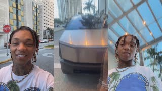 Swae Lee In Korea Says He Needs To Paint His Cybertruck “I’m Tired Of The Silver Man” [upl. by Enomor]