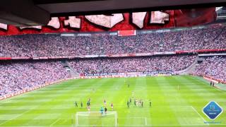 Ajax  Feyenoord  Penalty Goal Sigthorsson  11   18082013 Stadion View Behind the goal [upl. by Elehcar616]