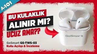 A101deki GARİP KULAKLIK  GoSmart GSTWS03 Bluetooth Kulaklık Modelini Aldım  İNCELEME [upl. by Isolda]