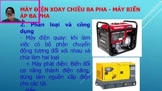 máy điện xoay chiều ba pha 1 [upl. by Refennej]