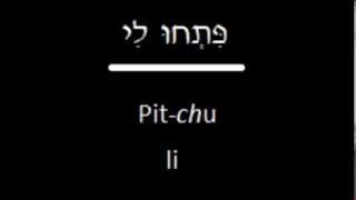 Prayereoke Pitchu Li Psalm 11819 in Hebrew [upl. by Greenquist]