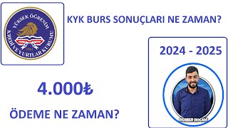 KYK BURS SONUÇLARI NE ZAMAN KYK TOPLU BURS ÖDEMESİ NE ZAMAN BURS TAAHHÜTNAME ONAYI [upl. by Touber]