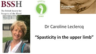 Management of spasticity in the upper limb 2nd Ed by Dr Caroline Leclercq [upl. by Ynabe]