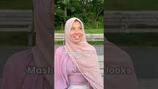 NonMuslims react to wearing hijab Urban Modesty ♥️🧕🏽 shortvideo status islam youtubeshorts [upl. by Nadab67]