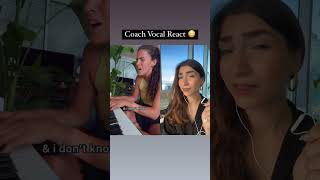 Coach vocal react  douce interprétation 🤩 [upl. by Inigo]