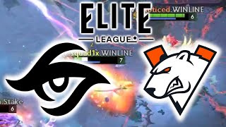 AMAZING GAME  TEAM SECRET vs VIRTUS PRO  ELITE LEAGUE 2024 DOTA 2 [upl. by Yatzeck]