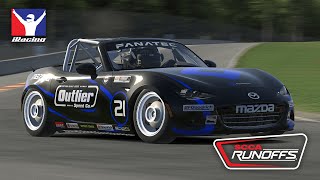 iRacing 2024 SCCA Runoffs  Super Session Qualifier MX5 [upl. by Siuqram]