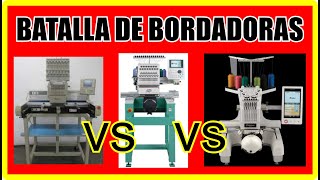 Batalla de BORDADORAS  TAJIMA NEO vs BROTHER PR650 vs BARUDAN BENT [upl. by Milka]