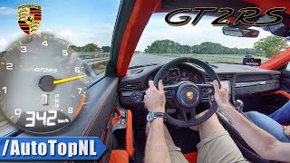 PORSCHE 911 GT2 RS 700HP AUTOBAHN 342kmh ONBOARD by AutoTopNL [upl. by Efar]