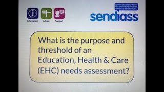 What is the purpose and threshold of an EHC needs assessment [upl. by Thea]