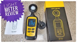 Review URCERI Light Meter Lux Meter How To Use Light Meter What Is Temp Reading [upl. by Reinert116]