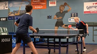 Tafeltennis toernooi voor middelbare scholieren [upl. by Jerusalem]