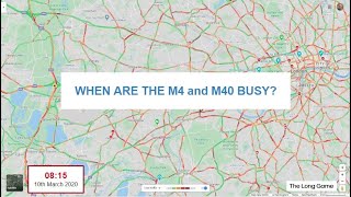 When are the M4 and M40 motorways busy [upl. by Ennaerb]